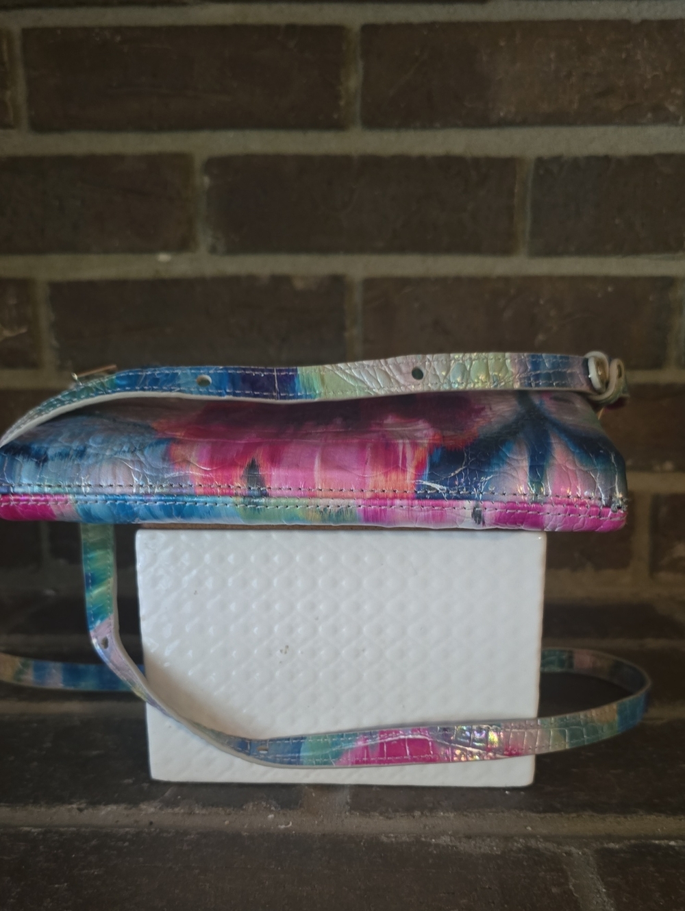 Brahmin Mina Crossbody Organizer Multicolor Melbourne Leather - Picture 6 of 9